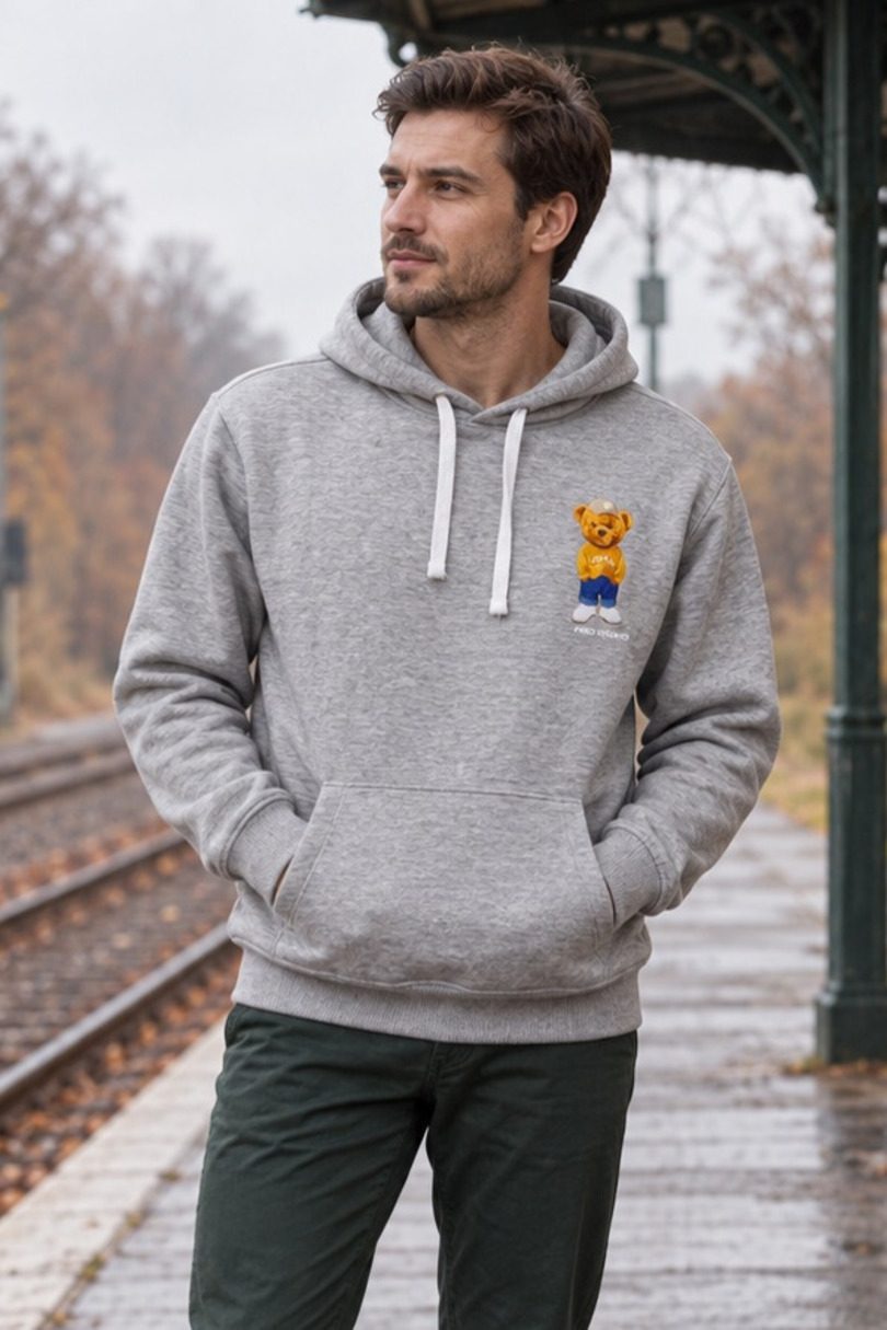 BLUZA MĘSKA Z KAPTUREM PV VP500.002