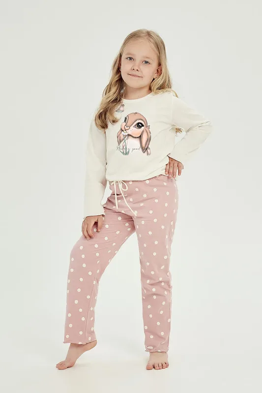 TARO 3039 PIŻAMA DZIEWCZĘCA DŁUGA BUNNY