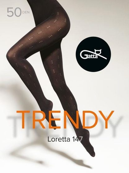 LORETTA 145, 146, 147, 148, 149 - RAJSTOPY DAMSKIE WZORZYSTE 50 DEN 000.861 - TRENDY 23/24