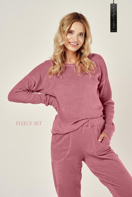 TARO 3026 PIŻAMA DAMSKA DŁUGA DAVINA FROTTE  AW23/24