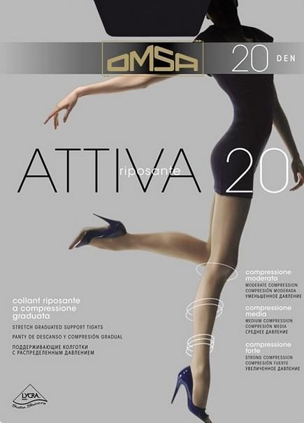 OMSA RAJSTOPY RELAKSUJĄCE ATTIVA 20 DEN