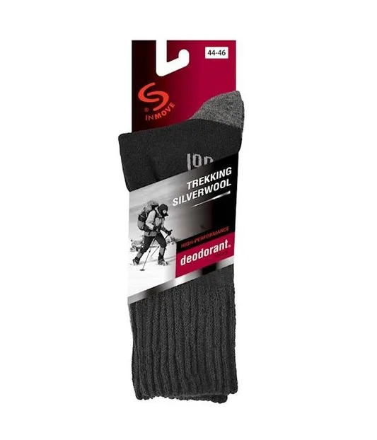 JJW SKARPETKI TREKKING SILVERWOOL DEODORANT Z WEŁNY MERYNOSOWEJ Z DODATKIEM SREBRA