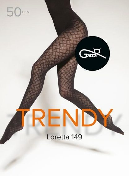 LORETTA 145, 146, 147, 148, 149 - RAJSTOPY DAMSKIE WZORZYSTE 50 DEN 000.861 - TRENDY 23/24