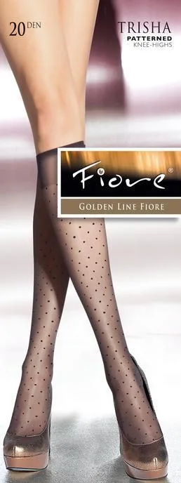 FIORE G2111 - PODKOLANKA TRISHA 20 DEN, WZORZYSTE