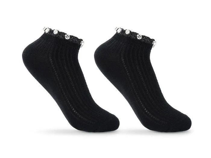 BE SNAZZY STOPKI AŻUROWE Z OZDOBAMI SK-55