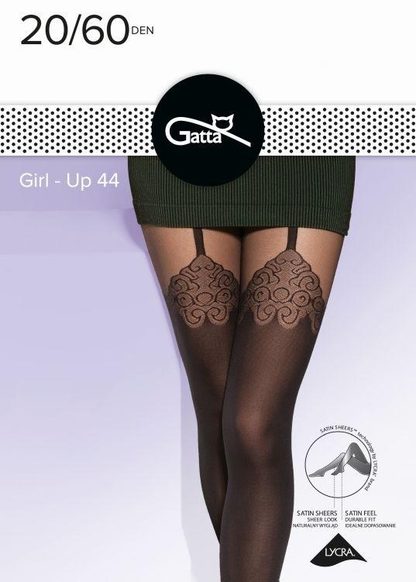 GIRL-UP - RAJSTOPY WZORZYSTE 40 DEN 000.584 - AW22