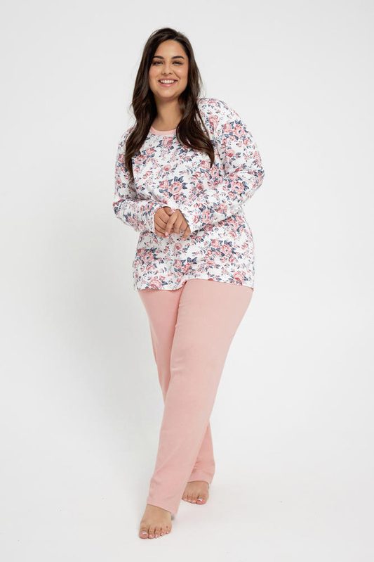 TARO 3021 PIŻAMA DAMSKA GARDENIA (INTERLOCK) 2XL-3XL AW23/24
