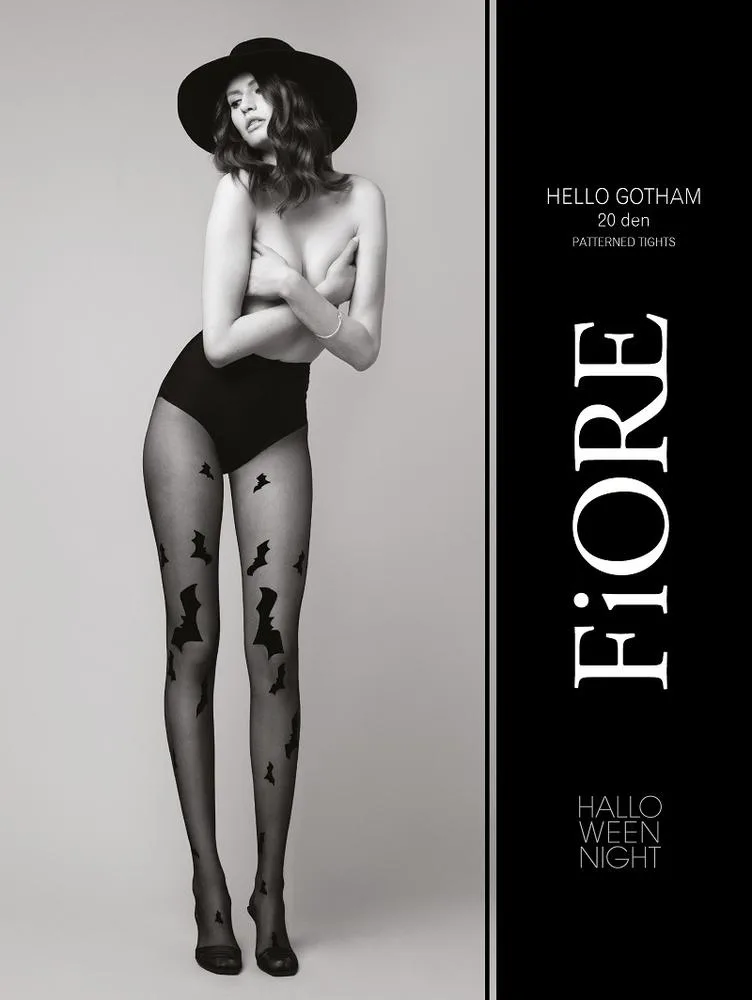 FIORE G5973 - RAJSTOPY HELLO GOTHAM 20 DEN - HALLOWEEN 2020