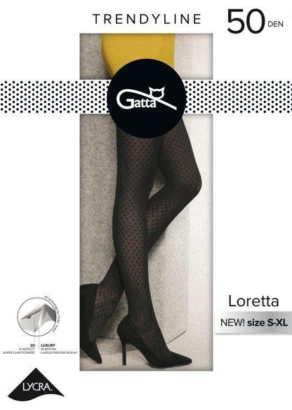 LORETTA 123, 123, 124 - RAJSTOPY DAMSKIE MIKROFIBRA 50 DEN - JZ2019