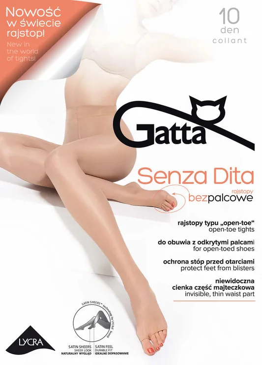 GATTA SENZA DITA - RAJSTOPY DAMSKIE BEZPALCOWE TYPU OPEN TOE
