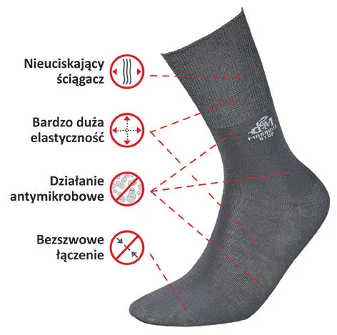 JJW SKARPETKI DEOMED MOSQUITO-STOP - SKARPETKI PRZECIW KOMAROM I KLESZCZOM
