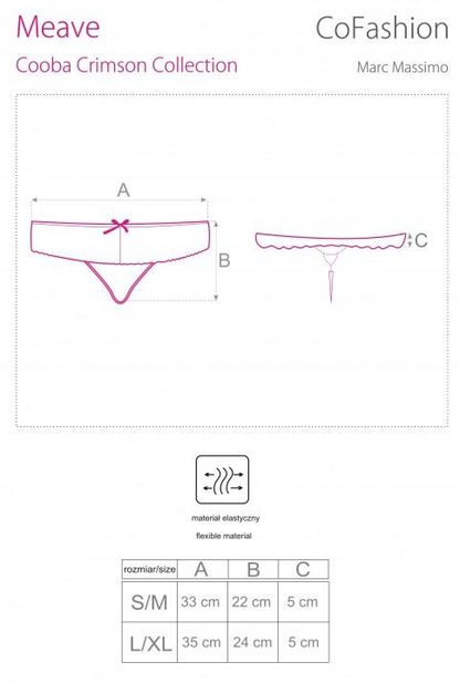 COFASHION PANTY MEAVE CF 90391 COOBA CRIMSON COLLECTION
