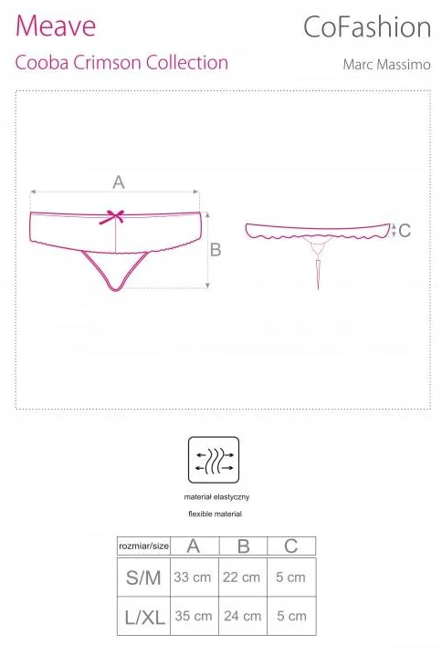 COFASHION PANTY MEAVE CF 90391 COOBA CRIMSON COLLECTION