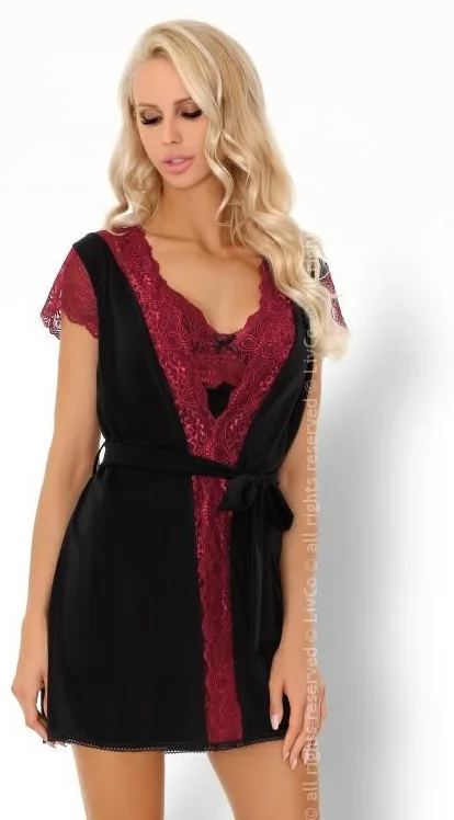 LIVCO CORSETTI FASHION KOMPLET KUMIKO LC 90428 PINK ROSSES COLLECTION