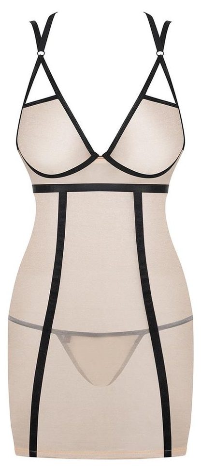 OBSESSIVE NUDELIA CHEMISE - KOSZULKA I STRINGI
