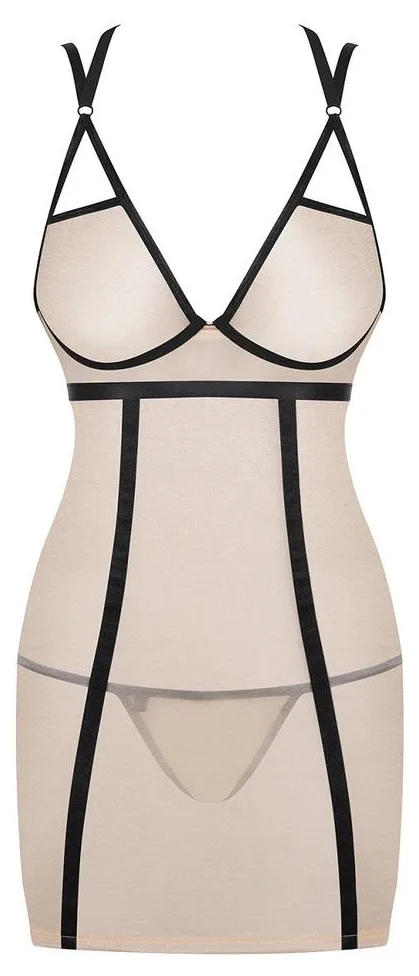 OBSESSIVE NUDELIA CHEMISE - KOSZULKA I STRINGI
