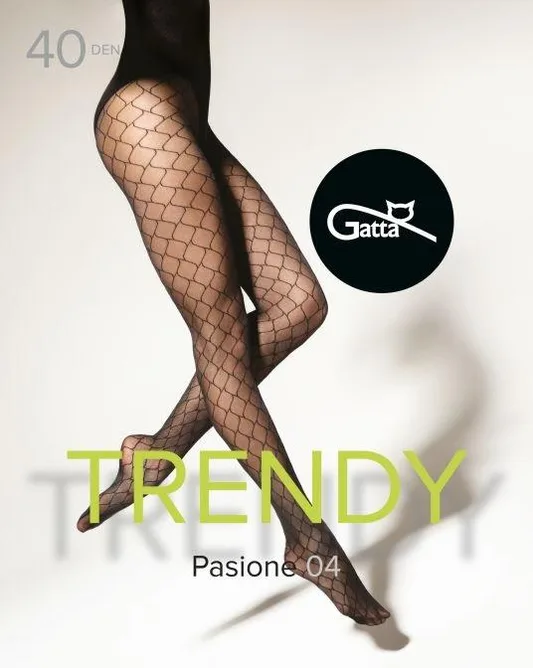 PASIONE 04 - RAJSTOPY DAMSKIE WZORZYSTE 40 DEN 000.09V - TRENDY 23/24