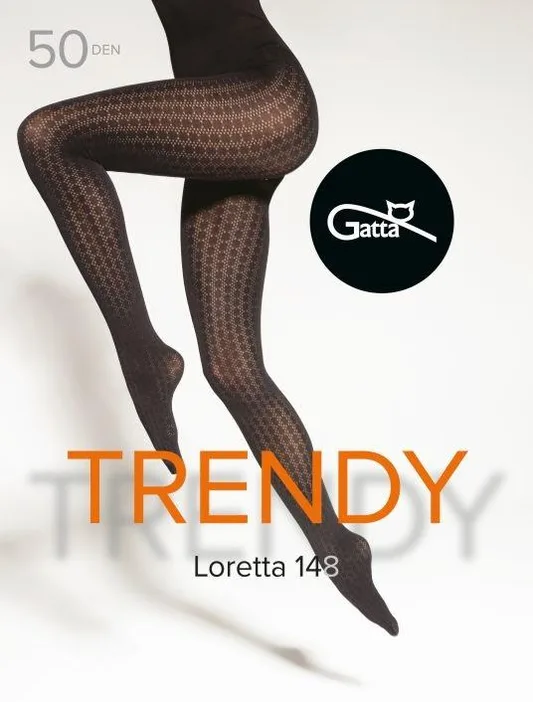 LORETTA 145, 146, 147, 148, 149 - RAJSTOPY DAMSKIE WZORZYSTE 50 DEN 000.861 - TRENDY 23/24