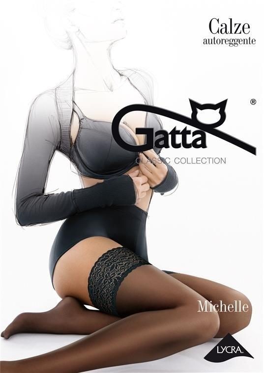 GATTA MICHELLE - POŃCZOCHY SAMONOŚNE LYCRA MAT