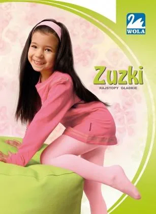 WOLA ZUZKI - RAJSTOPY, CIENKA BAWEŁNA, GŁADKIE 2-6 LAT - W28.004
