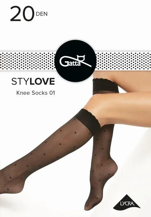 STYLOVE - PODKOLANÓWKI WZORZYSTE 000.60V