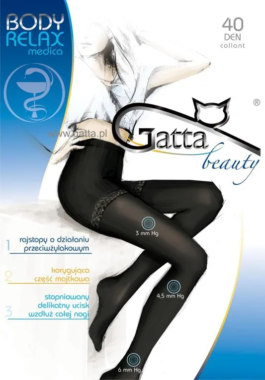 GATTA RAJSTOPY BODY RELAXMEDICA 40 DEN KOD 0GB.507