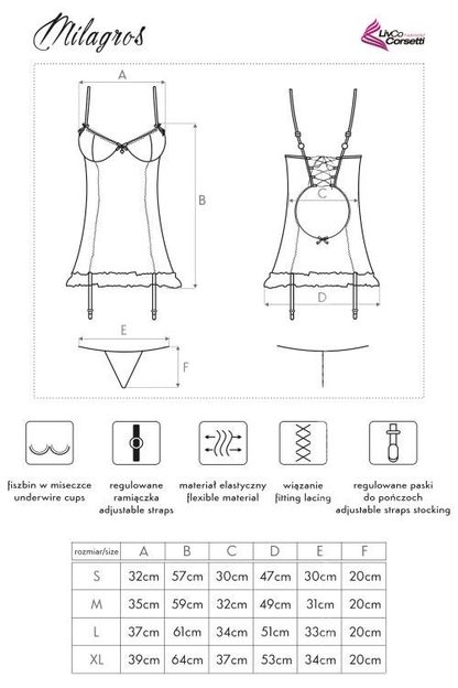 LIVCO CORSETTI FASHION KOMPLET MILAGROS LC 4480