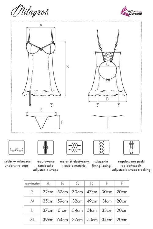 LIVCO CORSETTI FASHION KOMPLET MILAGROS LC 4480