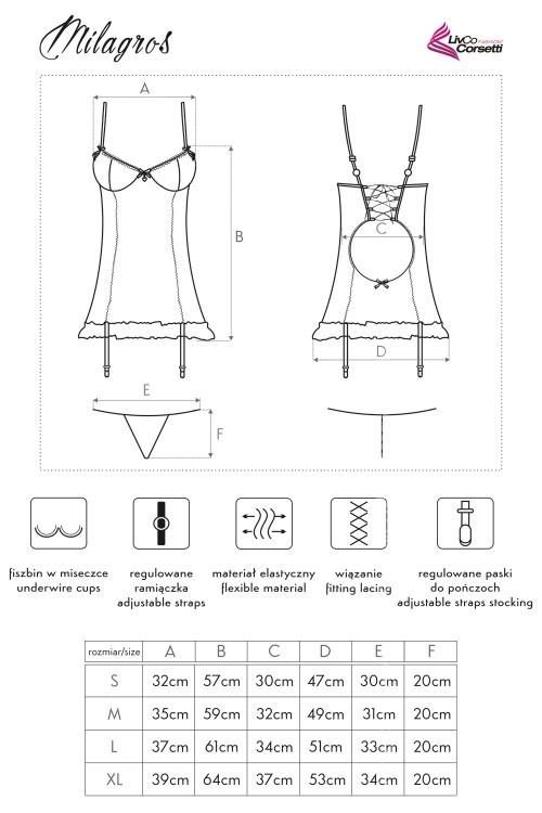 LIVCO CORSETTI FASHION KOMPLET MILAGROS LC 4480