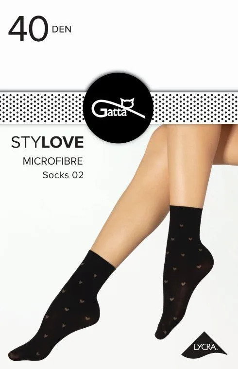 STYLOVE MICROFIBRE SOCKS 01, 02 - SKARPETKI WZORZYSTE 000.96V - TRENDY 23/24
