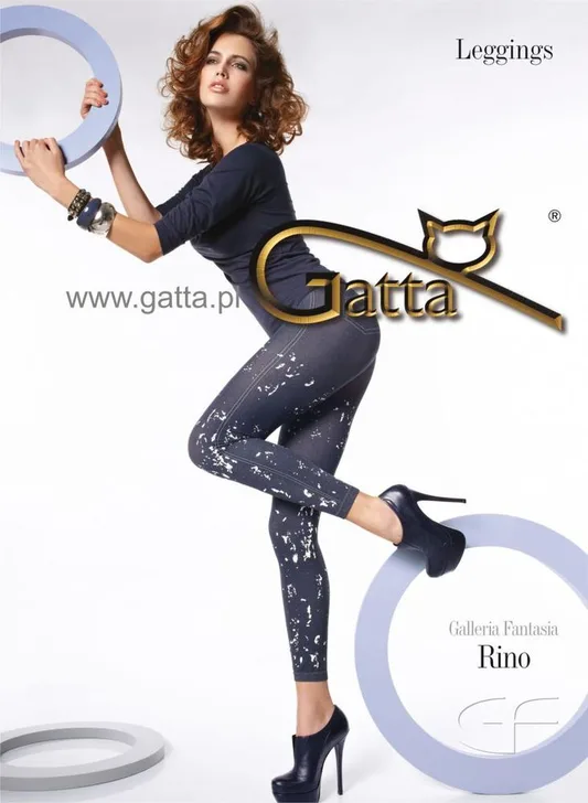 GATTA RINO - LEGGINSY DAMSKIE WZORZYSTE
