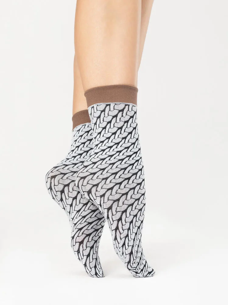 FIORE G1136 CUTE KNIT SKARPETKI 40 DEN