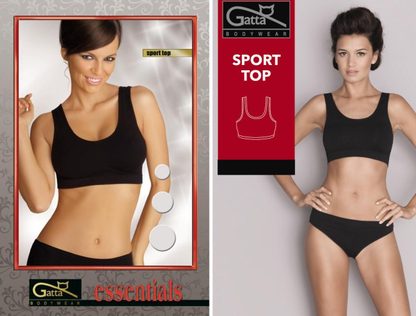 GATTA KOSZULKA - SPORT TOP 60 DEN SZEROKIE RAMIĄCZKO