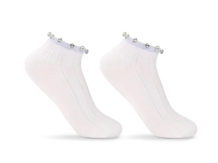 BE SNAZZY STOPKI AŻUROWE Z OZDOBAMI SK-55