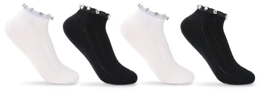 BE SNAZZY STOPKI AŻUROWE Z OZDOBAMI SK-55