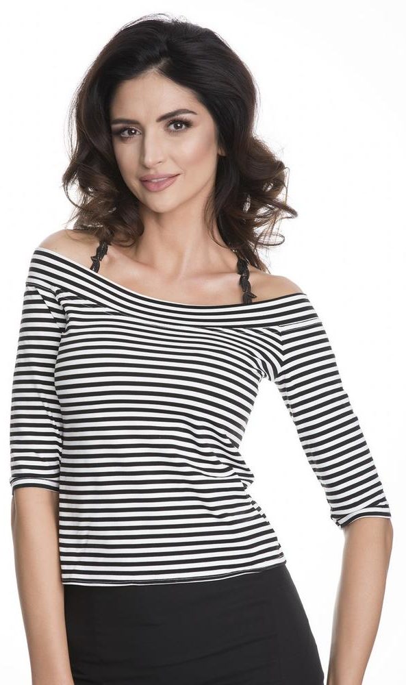 JULIMEX RAMIĄCZKO BLUSH CZARNE - LINIA LADY BOSS