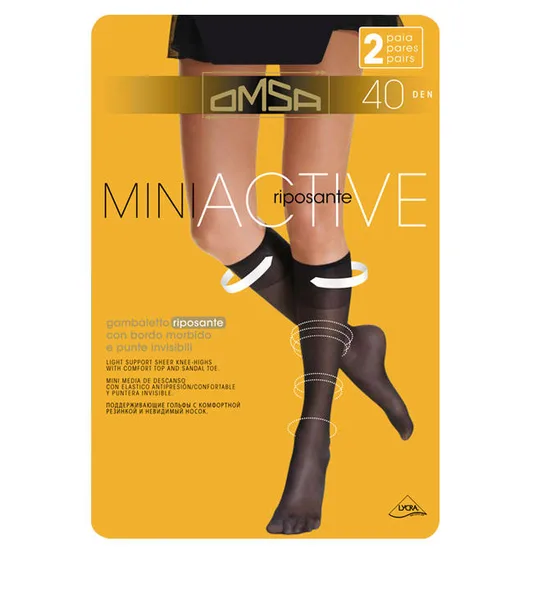 OMSA 053OM PODKOLANÓWKI MINI ACTIVE 40 DEN