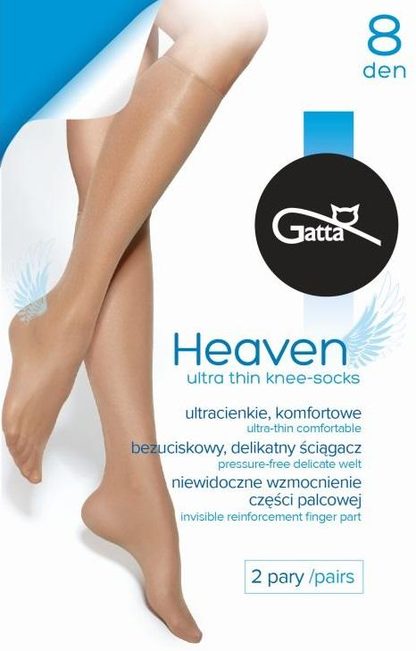 GATTA PODKOLANÓWKI HEAVEN - Podkolanówki damskie gładkie