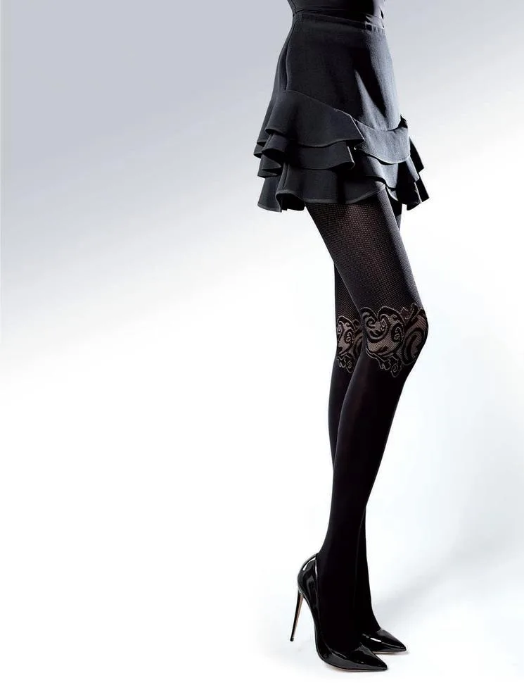 KNITTEX RAJSTOPY WZORZYSTE STYLE 21704 50 DEN