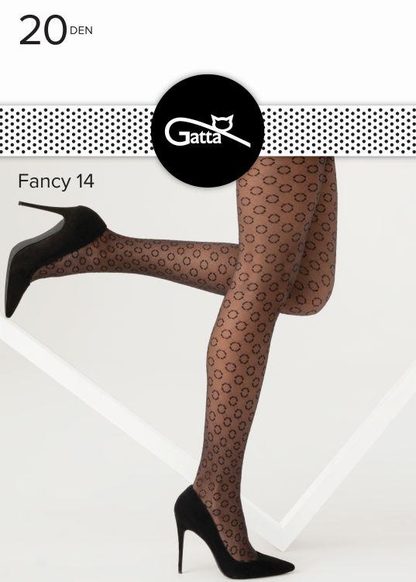 RAJSTOPY DAMSKIE FANCY wz.13, 14  20DEN