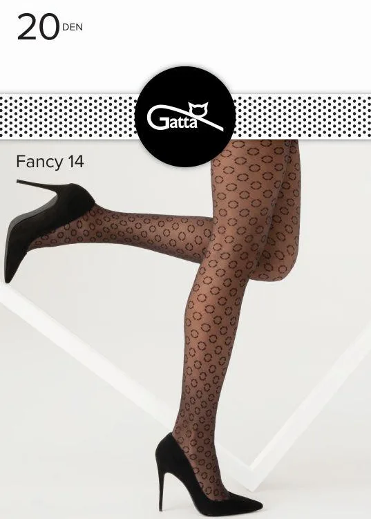 RAJSTOPY DAMSKIE FANCY wz.13, 14  20DEN