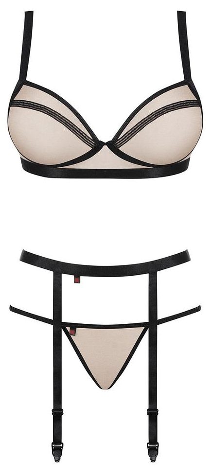 OBSESSIVE NUDELIA SET - KOMPLET 3-CZĘŚCIOWY