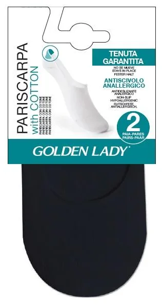 GOLDEN LADY 67FFF - STOPKI INVISIBLE 2P PARISCARPA WITH COTTON
