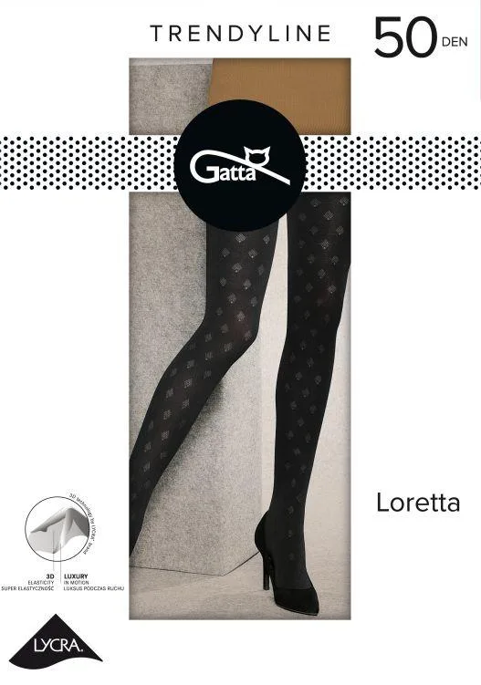 LORETTA 123, 123, 124 - RAJSTOPY DAMSKIE MIKROFIBRA 50 DEN - JZ2019