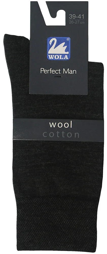 WOOL - Skarpetki gładkie wełna PERFECT MAN
