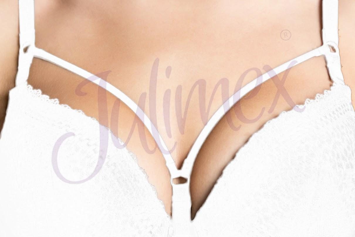 JULIMEX RAMIĄCZKA MATERIAŁOWE SOLO BIAŁE RDE 424 DECOLETTE