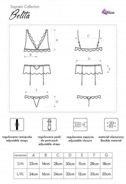 LIVCO CORSETTI FASHION KOMPLET BELITA LC 90231