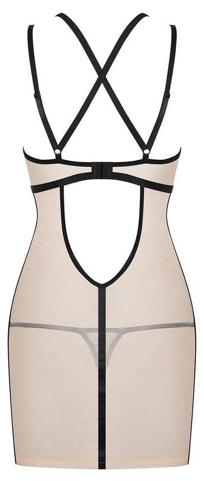 OBSESSIVE NUDELIA CHEMISE - KOSZULKA I STRINGI