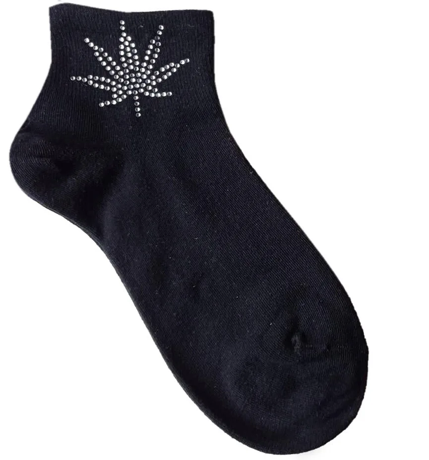 MARILYN SKARPETKI DAMSKIE COTTON SILVER WEED - 2021WL