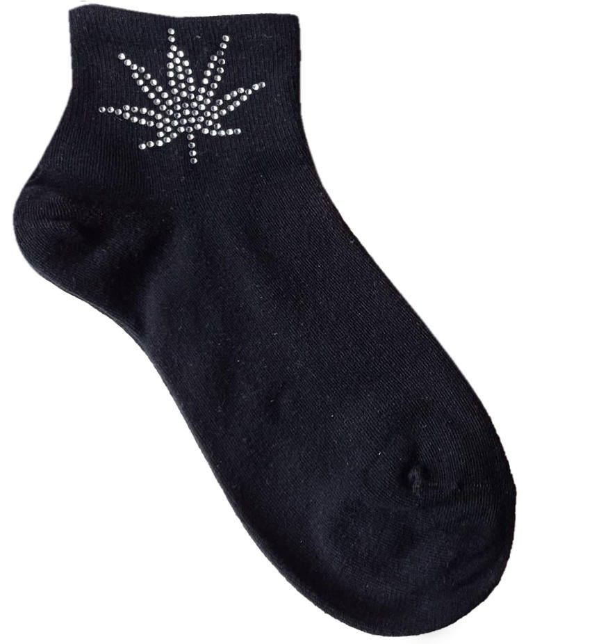 MARILYN SKARPETKI DAMSKIE COTTON SILVER WEED - 2021WL